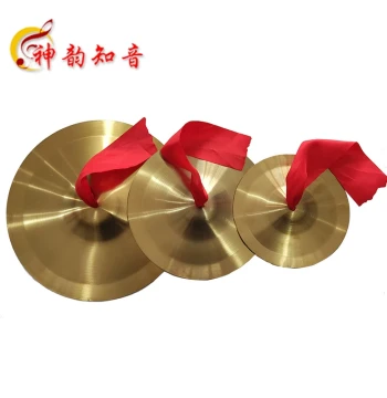 Brass Cymbals for Adults & Kids - Large/Small Cymbals, Waist Drum Cymbals, Stage Percussion for 'Three Sentences and a Half' Performances