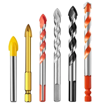 Triangular Drill Bit 6mm Alloy Hole Saw, Multi-Function for Glass, Ceramic, Concrete, Wall, and Tile Drilling