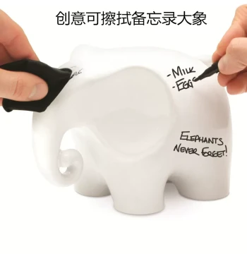 UK Luckies Erasable Elephant Memo Board, Creative Reminder Elephant Ornament, Gift Memo Holder, Eric