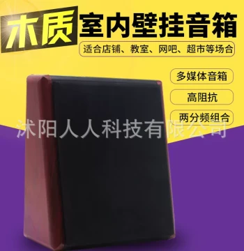 Indoor Teaching Speaker Wooden Wall-Mounted Speaker Conference Multimedia Sound Campus Broadcasting Constant Voltage Horn Wholesale