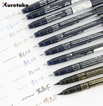 Japan Kuretake ZIG Manga Fine Line Pens, Outline Pens, Waterproof and Lightfast, Multiple Colors Available