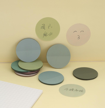 Modilan Series Round Sticky Notes, Colorful Semi-Transparent Memo Pads, Instagram-Style Fresh Design