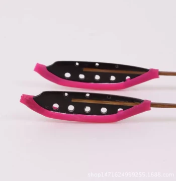 Premium Ebony-Headed Yangqin Hammers by Tian Weining; Tian-Style Yangqin Keys and Accessories with Free Bamboo Hammer Case (Aged Bamboo)