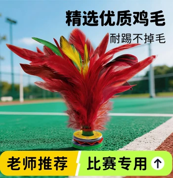 Feather Shuttlecock for Children and Elementary Students, Durable Sports Shuttlecock for Adults, Competition Grade, Kindergarten Friendly, Easy to Kick for Beginners