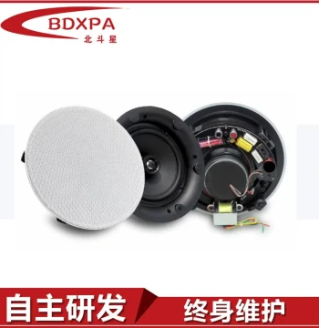 BDXPA Public Address System Narrow Band Crossover Ceiling Speaker Rimless Coaxial Ceiling Speaker