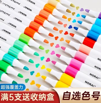 Single Acrylic Marker Pen for Kids and Art Students, Opaque, Layerable, Refillable, Waterproof, Non-Toxic, Washable, for DIY Graffiti and Hand Drawing (Black, Red, White)