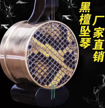 Ebony Zhuiqin Professional Performance African Purple Sandalwood Scroll Zhuihu, Ebony Zhuihu Musical Instrument, Direct from Manufacturer with Accessories Included
