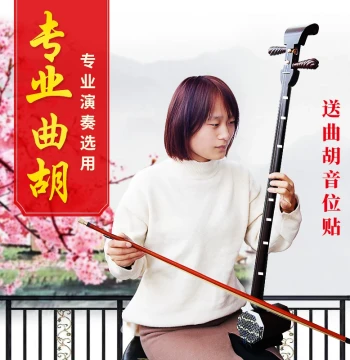 Chen's Henan Quhu Zhuihu Opera Practice Huqin, Factory Direct Sales with Free Shipping, Jujube Wood and Rosewood Quhu