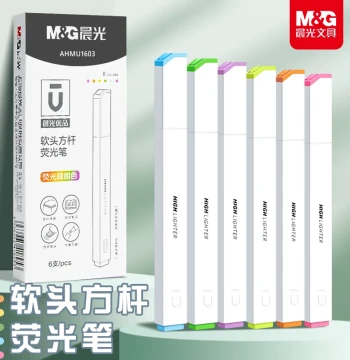 M&G Highlighters for Elementary and Middle School Students Pastel Color Markers Colored Key Point Markers Non-Toxic Quick-Drying No Bleed-Through High Aesthetic Instagram Style for High School Note-Taking Outline Marking Pens