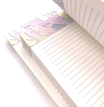 CREAMSODA Cream Soda Notepad: Ins-Style B5 Study Paper, Sticky Notes, Creamy Oil Pastel Letter Paper, and Notebook