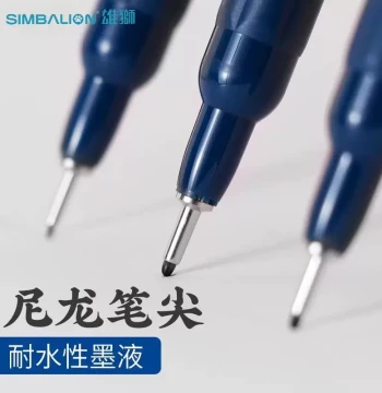 Taiwan Simbalion Fineliner Pen Waterproof Outline Pen Manga Border Drawing Line Anime Design Outline Hand-Drawn Manga Special Art Drawing Pen Simple Sketch Set Drafting Pen DP54