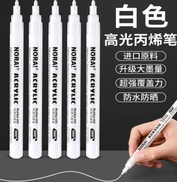 White Acrylic Markers and High-Gloss Pens for Art - Specialized for Elementary Students, Instant Camera Graffiti, Gold/Silver Signature Pens, Outline Markers, and Paint Pens