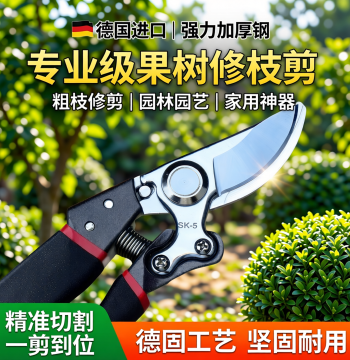 2026 New Heavy-Duty Thickened Steel Fruit Tree Pruning Shears for Thick Branches, Gardening Flower Trimming Scissors, Home Essential Tool