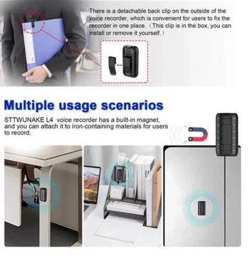 Mini voice activated recorder 500hours digital recording de1