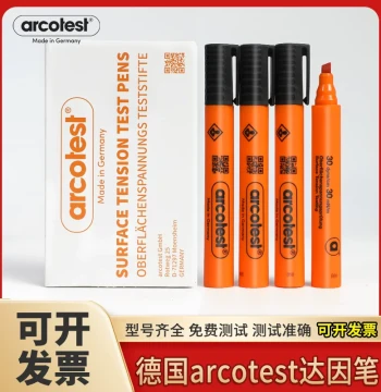 Original German Arcotest Dyne Pen for Corona Testing, Surface Tension Values 22, 24, 26, 28, 72