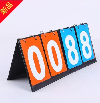 Competition Scoreboard Three-Digit Soccer Multi-Function Basketball Scoring Board Ping Pong Flip Scorer Four-Digit Flip Scoreboard
