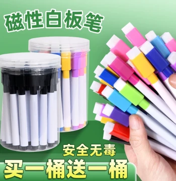 Colorful Erasable Whiteboard Markers for Kids and Teachers - Fine Tip Water-Based Pens for Office, Classroom, and Glass Boards