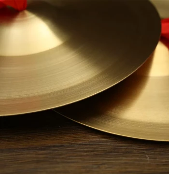 Copper Cymbals Gong Drums Instruments Adult Large Cymbals Small Cymbals Bright Cymbals Waist Drum Cymbals Kindergarten Three-Half Sentence V Props Children Toys