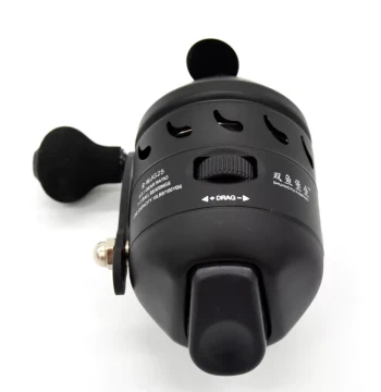 Authentic Black Diamond JG25 Fully Enclosed Fishing Reel by Shuangyu Rampart 25 – Suitable for Slingshot Shooting and Lure Fishing, Ambidextrous Design