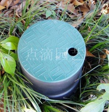 6-Inch Valve Box - Water Take-Off Valve Box for Garden Irrigation with Green Lid