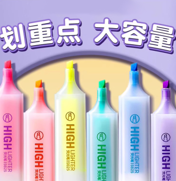 Highlighters: Chisel Tip, Large Capacity Student Markers for Key Points, Candy-Colored Journaling Pens