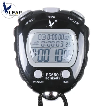 Tianfu Stopwatch PC660, Luminous Three-Row 100-Lane Electronic Stopwatch, Sports Competition Timer PC360