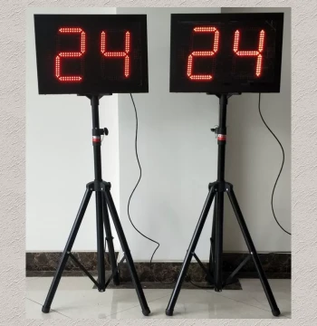 Basketball Game 24-Second Shot Clock with LED Electronic Display, Includes 14-Second and 30-Second Timers, Basketball 24s Timer