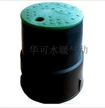 6-Inch Green Plastic Lid Valve Box for Landscaping Irrigation