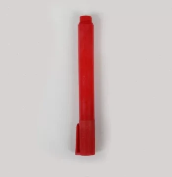 Domestic Small Red Empty Pen, Dyne Pen, Corona Pen, Surface Tension Test Pen, Used with Matching Dyne Ink