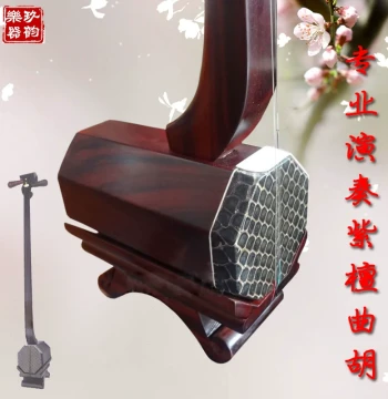 Professional Rosewood Quhu Performance Grade, Specially Refined for Drama, Exquisite Quhu Zhuihu Zhui Qin with Free Aluminum Case and Free Shipping