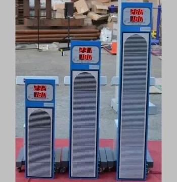 Electronic Vertical Jump Tester, Standing Vertical Reach Meter with Voice Broadcast for Physical Fitness Testing, AC/DC Dual Power