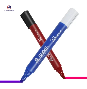 German Standard A.shine Dyne Pen, Corona Pen, Surface Tension Test Pen, Cleanliness Test Dyne Liquid Sizes 21-72
