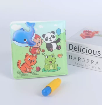 Children's Magical Water Painting Color-Changing Bath Book, Tear-Resistant Waterproof Book for Infants and Toddlers