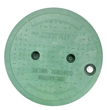 Meishi Water Valve Sleeve Round Plastic Valve Box Green Cover 10-inch Valve Bucket 910 for Landscaping