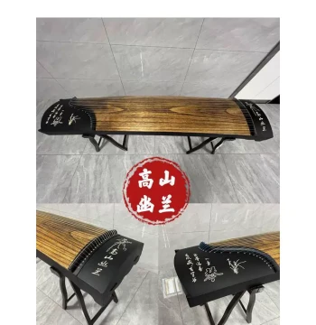 New Product 163 Guzheng Multiple Patterns Available Professional Beginner Universal Pure Paulownia Wood Source Manufacturer Black and Red Two Colors