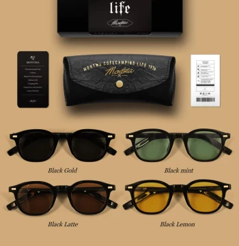 Montma American Retro M276 Ultra-Light Outdoor Sunglasses for Men and Women, All-Day Sun Glasses for Driving and Motorcycling