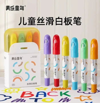 Joan Miro Childhood Silky Whiteboard Markers Erasable Non-Toxic Safe for Children Writing Board Drawing Board Special Pens Colorful Painting Pens Easy Erase Graffiti Non-Staining Hands Washable Small Blackboard Pens