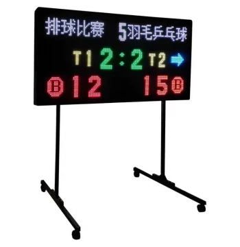 Electronic LED Scoreboard for Soccer, Basketball, Volleyball, and Tennis with Team Name Display and Sport Switching