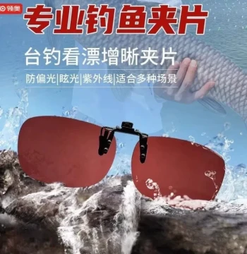 Qing Ge Says Fish: Zhu Qing's Polarized Clarity Glasses for Watching Floats While Driving – Clip-On Sunglasses for Myopia and Presbyopia, Men's Style