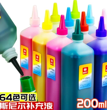 Siniel Marker Ink Refill Liquid, 24-Color and 30-Color Options, Universal Oil-Based Pigment Fill for Markers