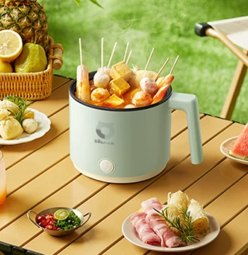Bear 1.2L Electric Cooking Pot, Multi-Function Pot for 1-2 People