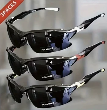 New Cross-Border Outdoor Sports Semi-Rimmed Polarized Sunglasses Men's Cycling Running Fishing Sun Glasses Lightweight Goggles
