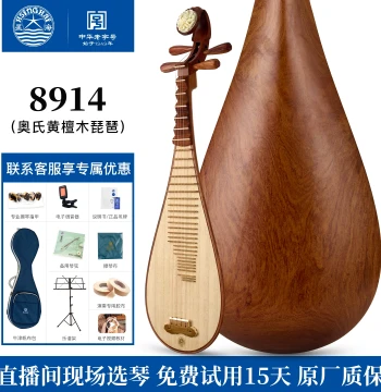 Xinghai Pipa Instrument Model 8914: Professional Performance Grade Rosewood Pipa Made from Ormosia Henryi Prain Wood