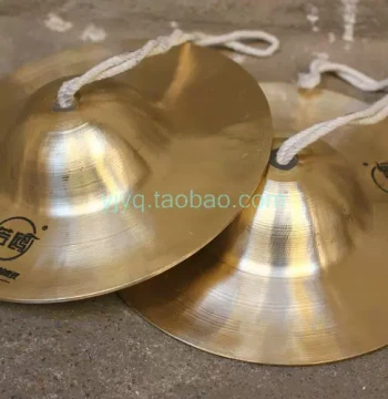 Wuhan Fangou 17cm Zhongjing Cymbals Fangou 17cm Zhongjing Cymbals 5 inch Peking Opera Cymbals Medium Cymbals Bronze Cymbals Musical Instruments