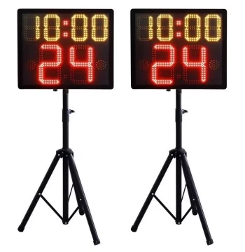 Wireless Basketball 24-Second Timer Clock Stopwatch, Wireless Basketball 24-Second Countdown Timer for Hoop Installation