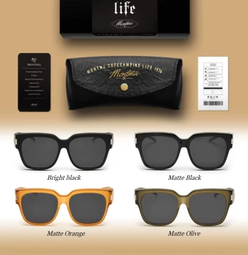 Montma American Ultra-Light Myopia Polarized Clip-On Sunglasses, Outdoor Eyewear for Men and Women, Driving and Motorcycle Sun Glasses