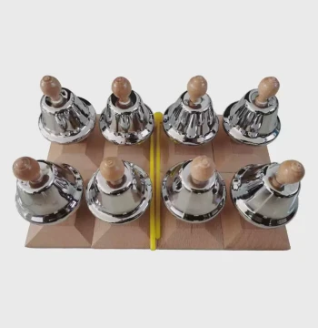 Orff Percussion Instrument 8-Note Colorful Chimes Melody Bell Rainbow Bells Children's Musical Class Bell