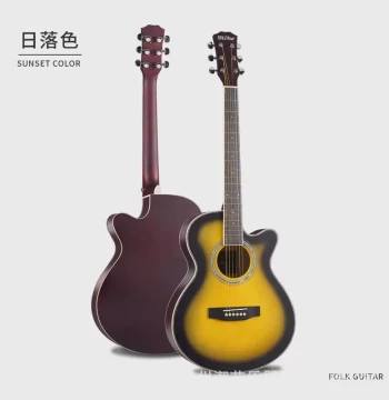 Factory Direct Folk Guitar for Beginners - 40-Inch Basswood Acoustic Guitar for Adults