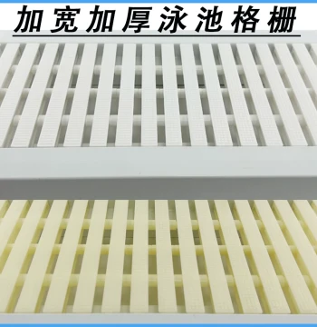 Swimming Pool Grate Drain Cover, Anti-Slip Pool Grating with Three-Way Connector for Flexible Turning, Overflow Grille