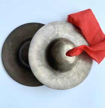 15~17~19cm Handmade Bronze Small Jing Cymbals, Old Copper Water Cymbals, Jiaozi, Resonant Copper Sichuan Cymbals, Jing Jiao, Sanjuban Accessories